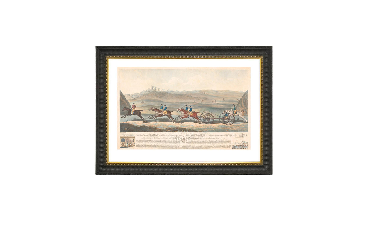 Historic Horse Racing Engraving