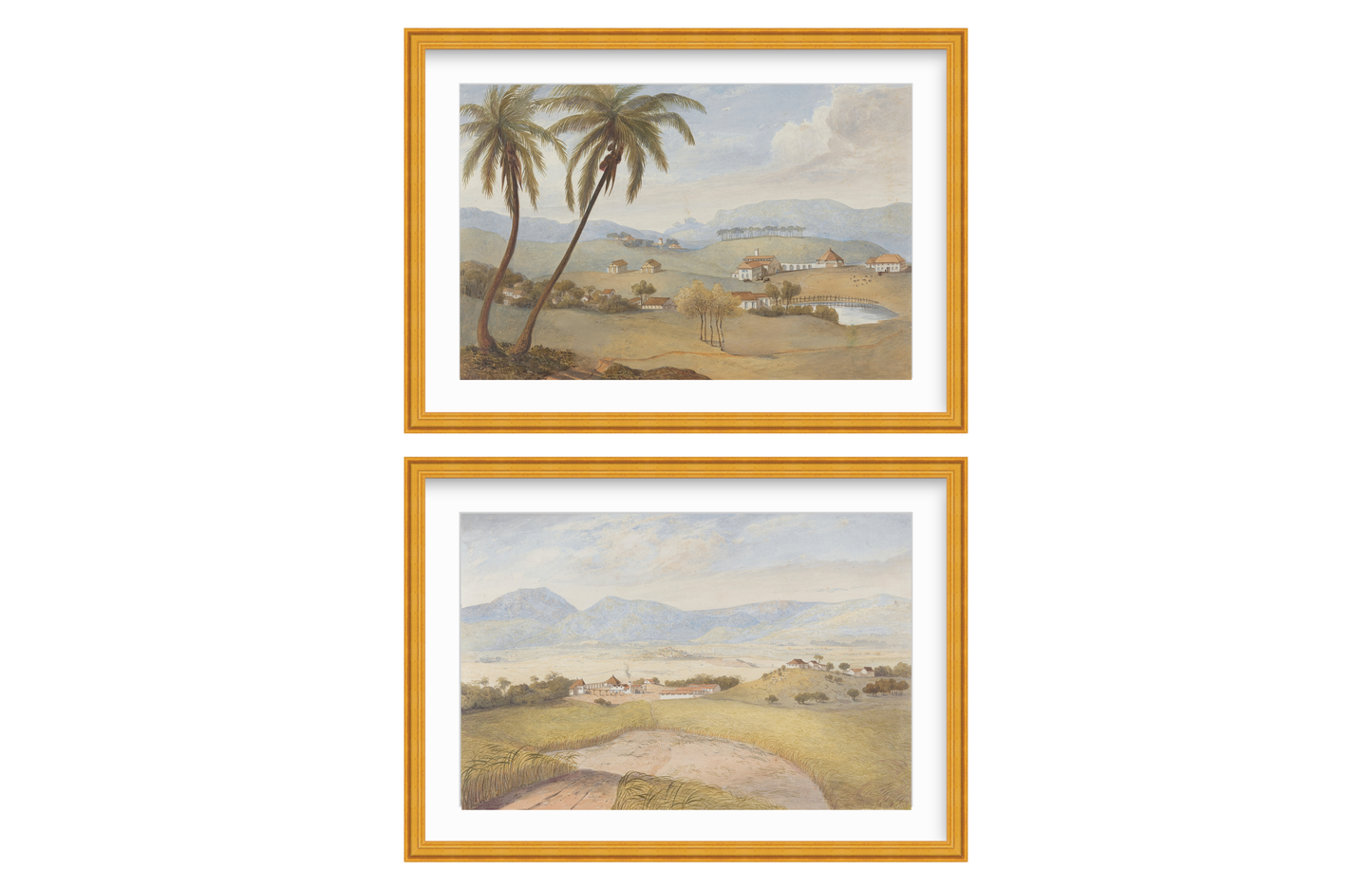 Set of Two Pastoral Landscape Prints