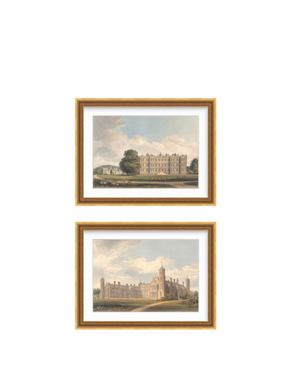 The English Manor Prints - Set of two