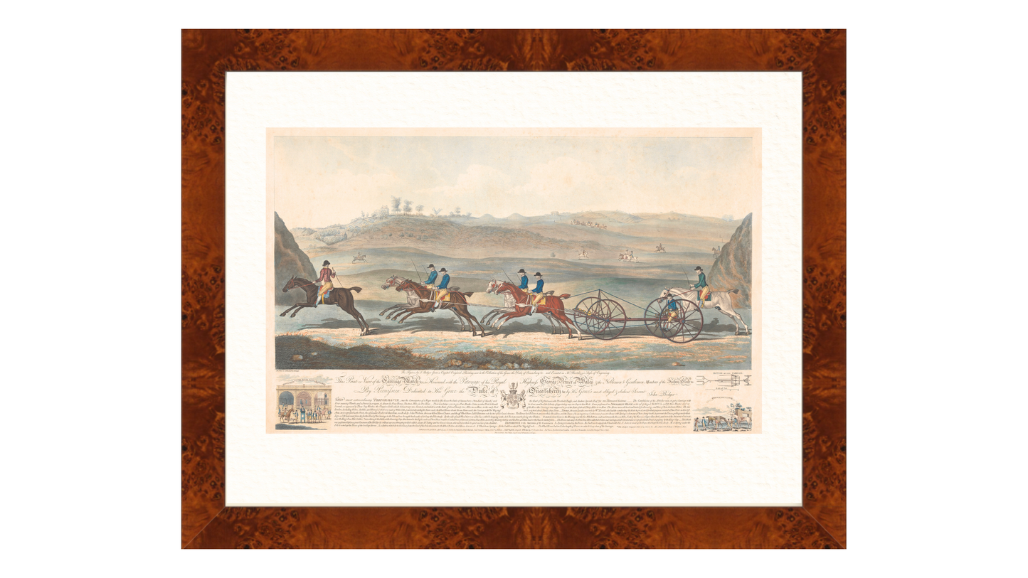 Historic Horse Racing Engraving