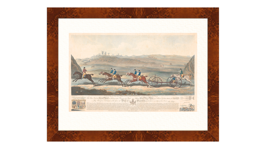 Historic Horse Racing Engraving